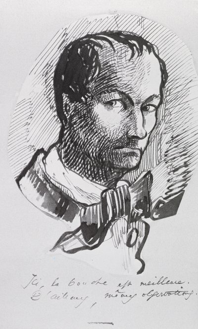 Self Portrait by Charles Pierre Baudelaire